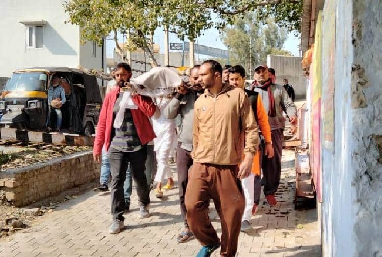 Film actor Sandeep Nahar Funeral at Kalka Of Haryana