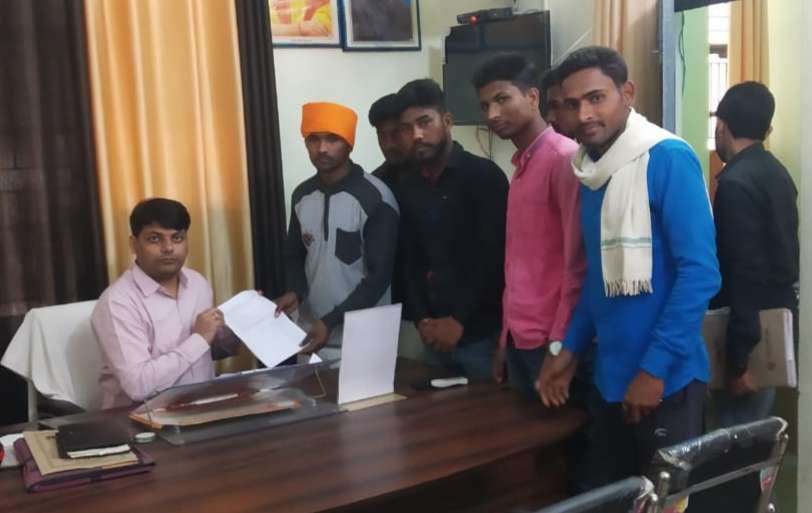 Memorandum submitted to SDM by students on various demands