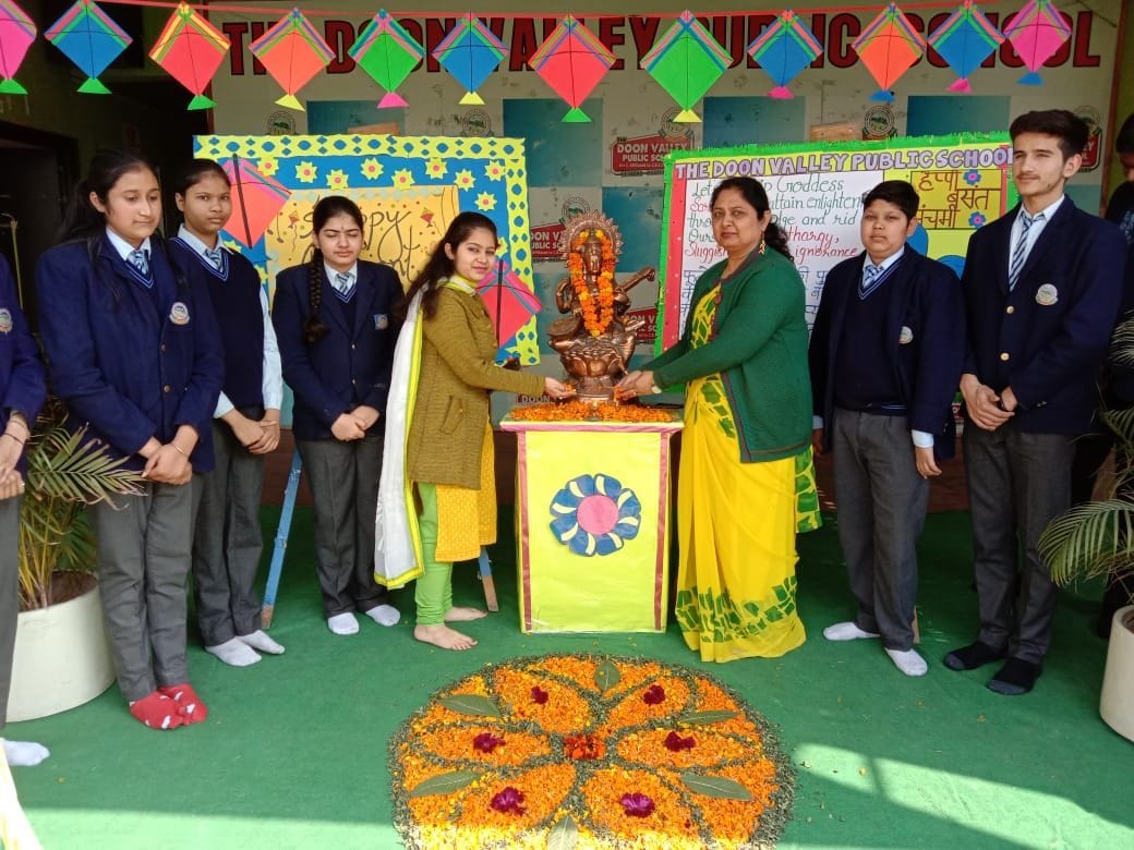 Worship of Mother Saraswati in Muzaffarnagar schools