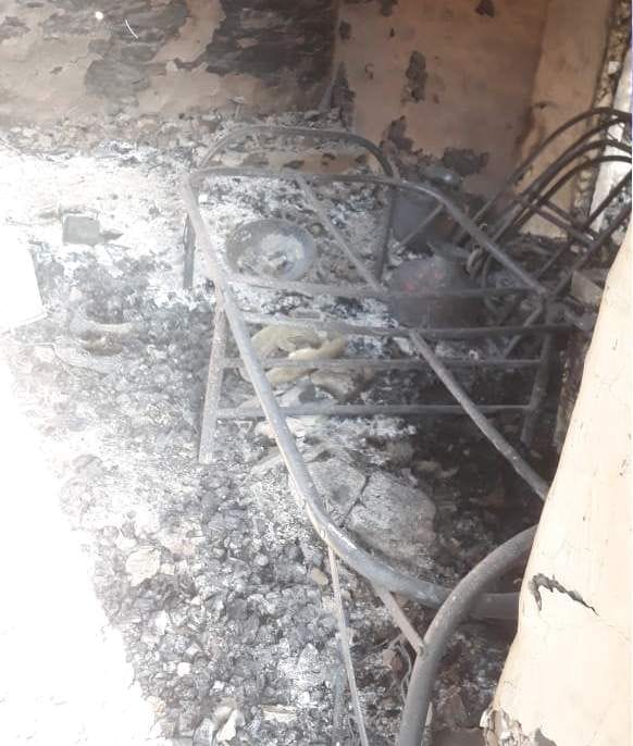 Elderly burnt alive due to house fire