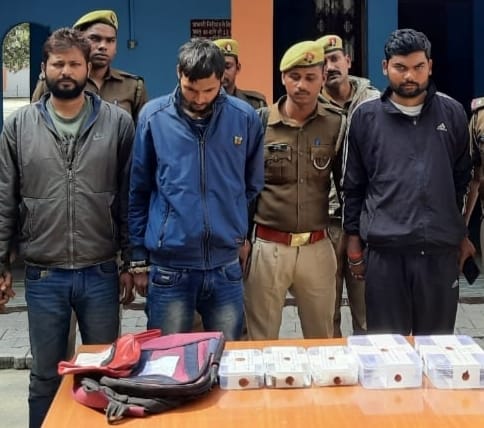 three arrested