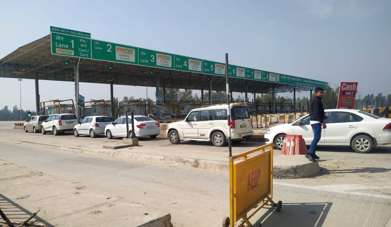 There was a fierce  on toll for the second day