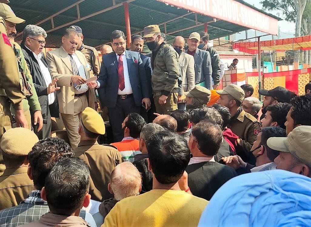 public meeting in sunderbani