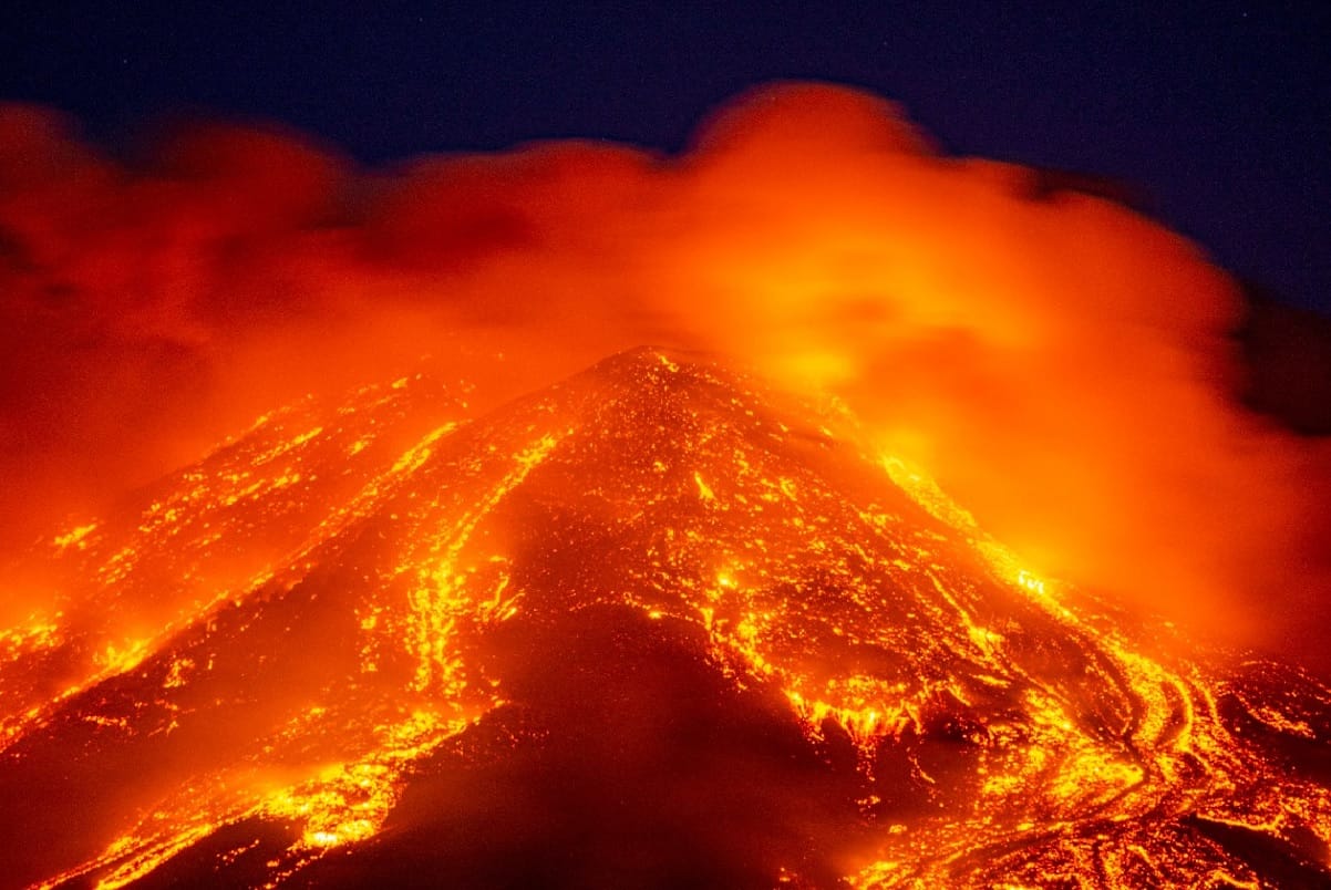 Italy Mount Etna has erupted shooting lava and ash into the sky