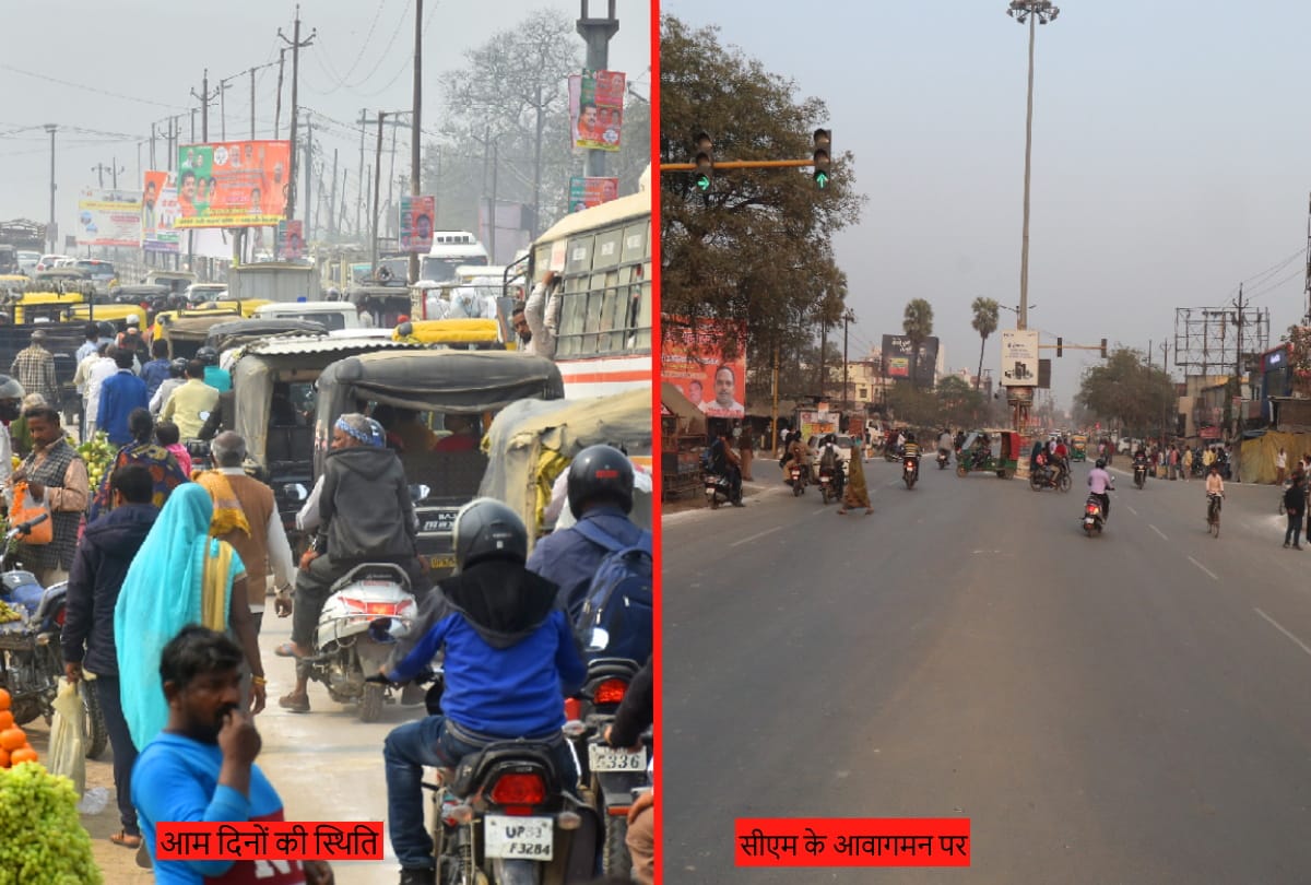 Gorakhpur Many important road traffic jam after CM Yogi programme