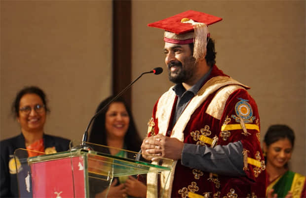 R Madhavan honoured with honorary doctrate degree by DR D Y Patil Education society in Kolhapur