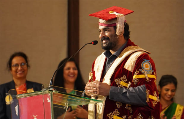 R Madhavan honoured with honorary doctrate degree by DR D Y Patil Education society in Kolhapur