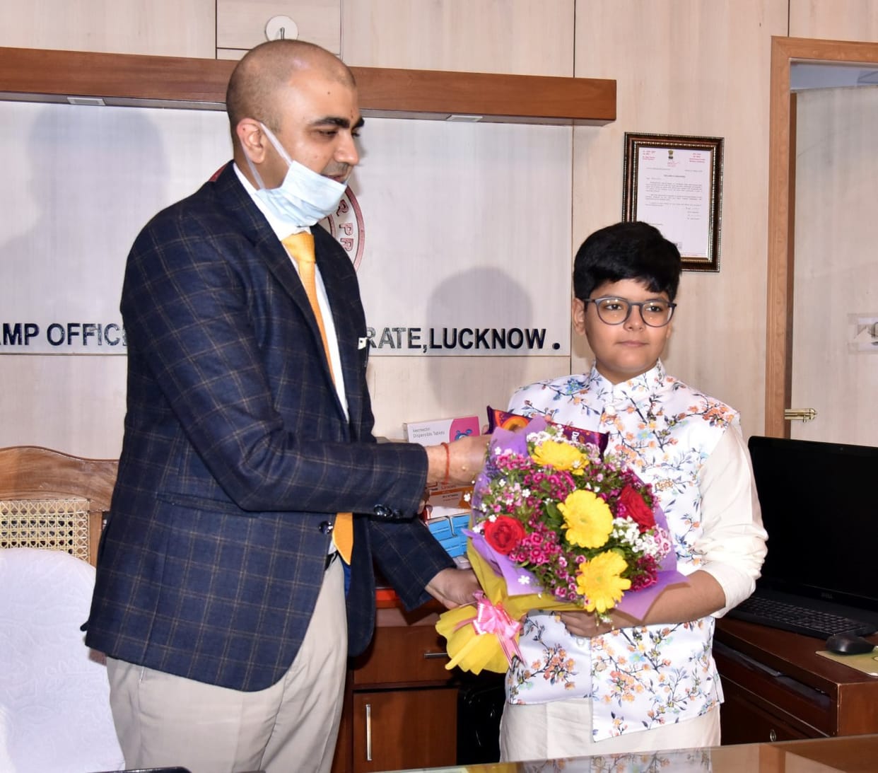 Flute player vyom honored