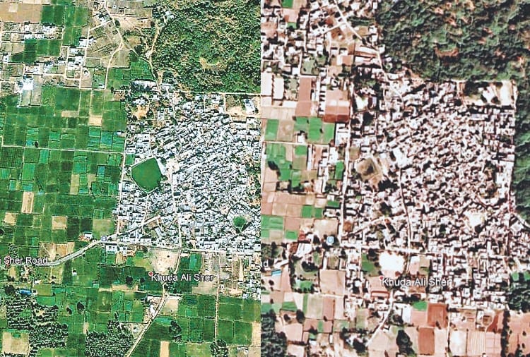 Illegal construction revealed in chandigarh by satellite pictures
