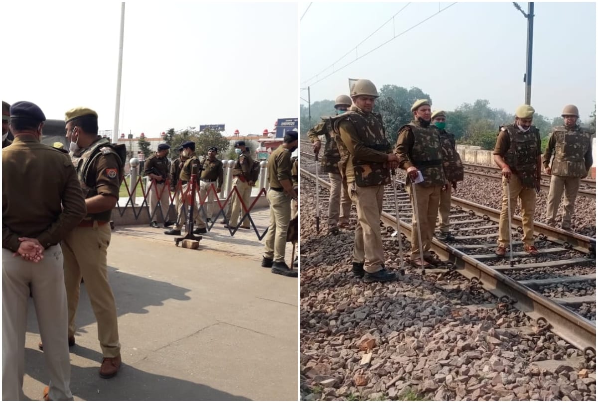Farmers Rail Roko Protest News Police and RPF alert in Agra