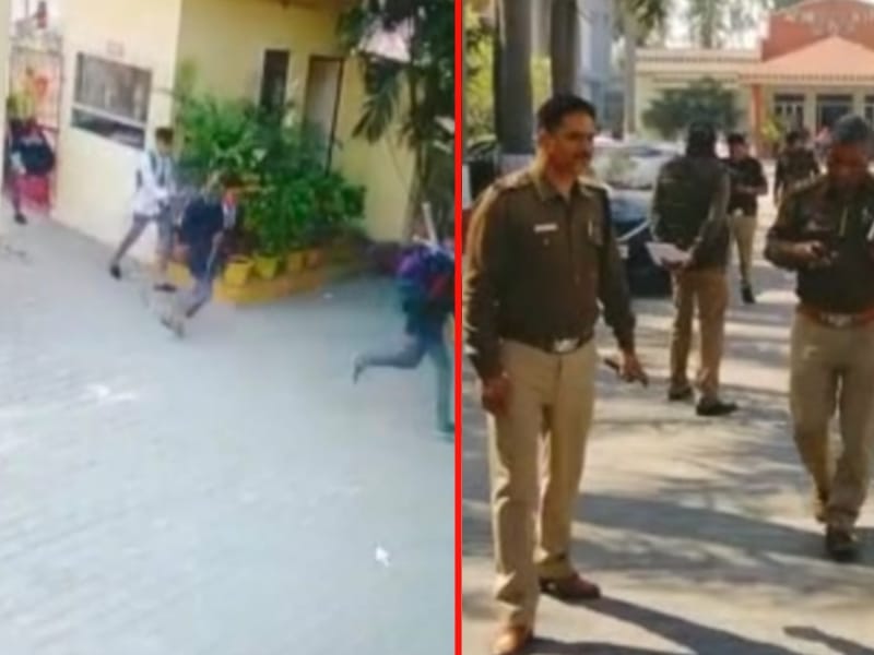 uttarakhand news : fighting between student two group, firing out side college at roorkee