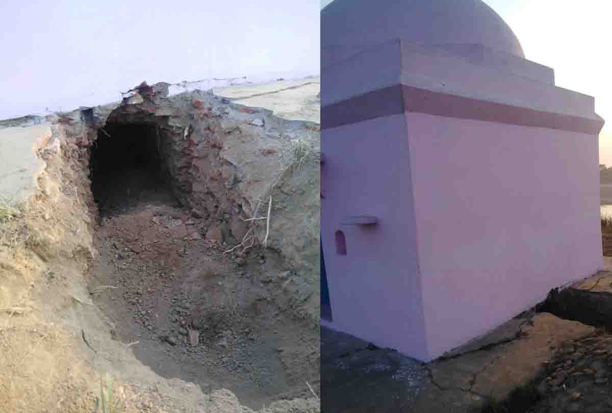 UP: tunnel dug under the Shiva temple in the lure of treasure in Fatehpur, estimated to be thousand years old