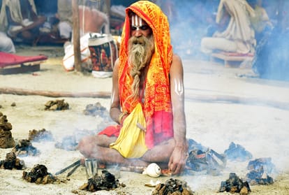 For the welfare of the world by sacrificing food, water, Panch Agni austerities in the circle of fire at the confluence