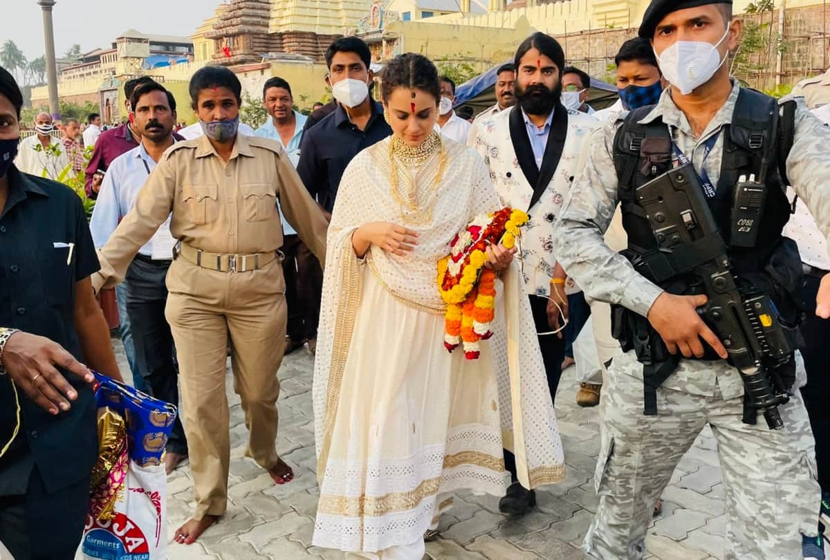 Kangana Ranaut visits Puri Jagannath Temple in odisha