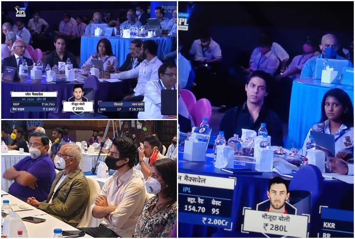 Shah Rukh Khan’s Son Aryan & Juhi Chawla’s Daughter Jahnavi Attend IPL 2021 Player Auctions for KKR