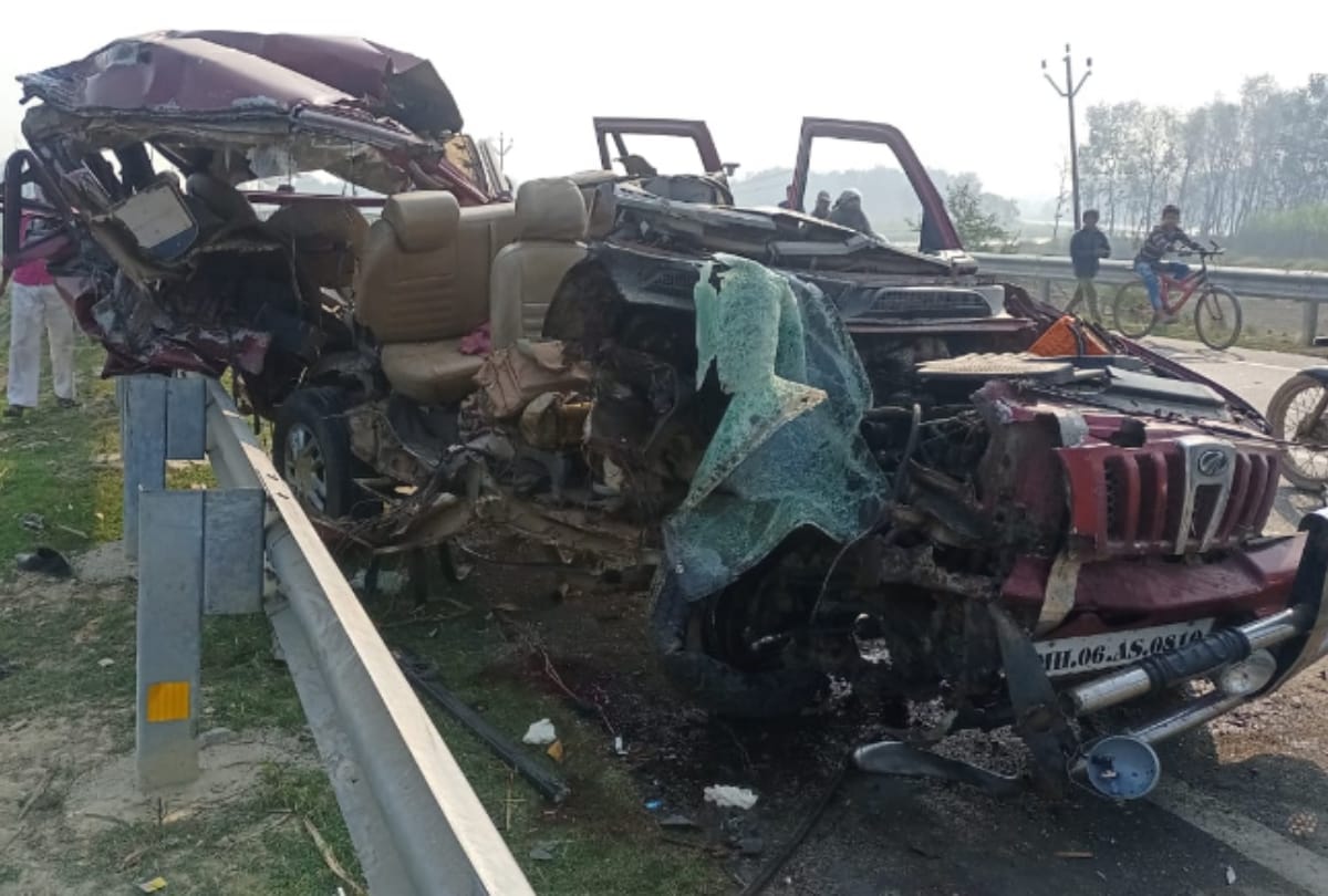 High speed SUV collided with tractor, one killed, five injured