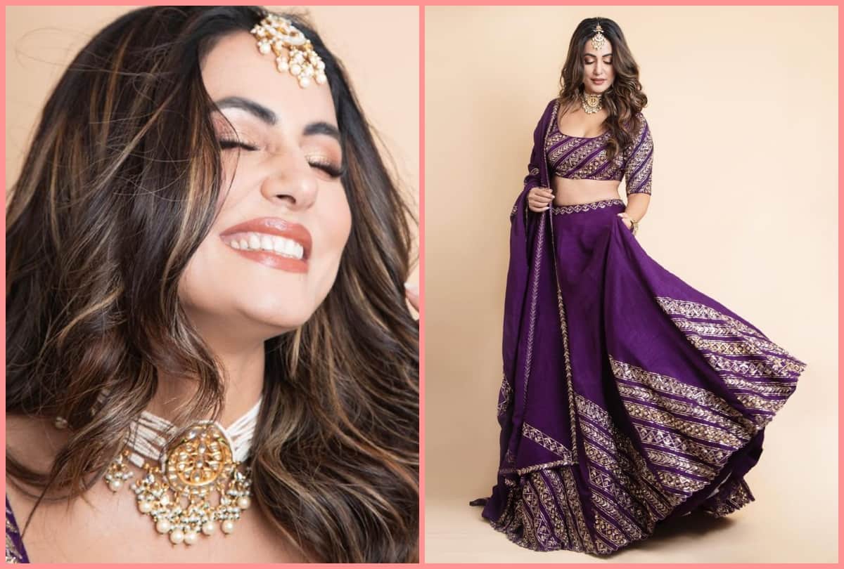 Hina Khan shared her beautiful photos in desi look in lehanga on instagram See how fans are praising