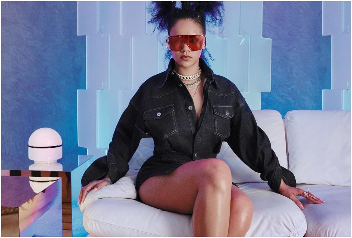 Pop star Rihanna shares her latest photoshoot for her lingerie brand