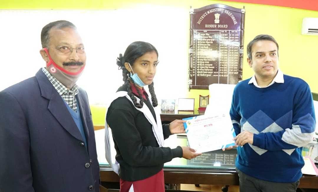 Harshita did her best in slogan competition