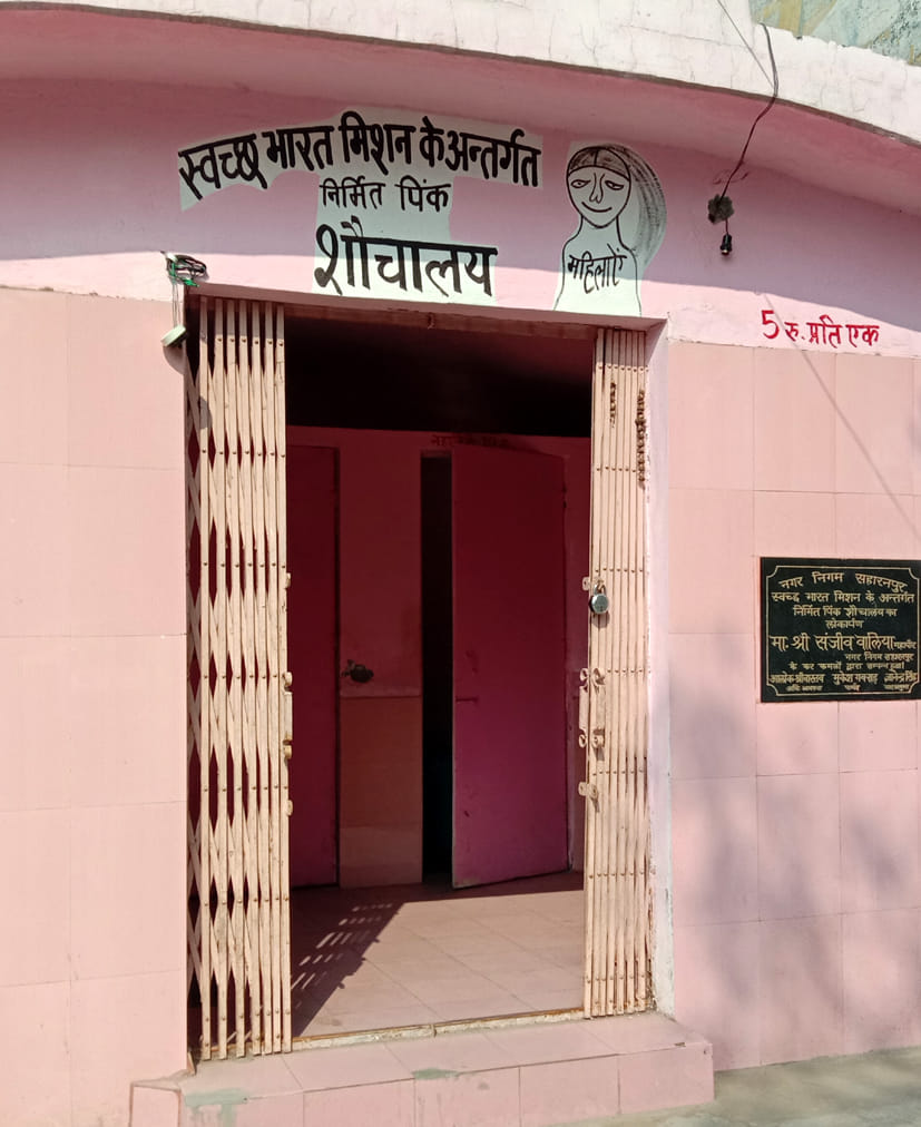Pink toilet made of 5.27 lakhs destroyed in two years