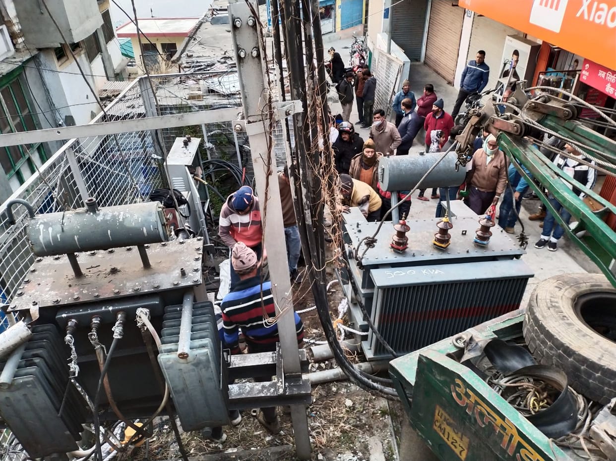 400 KV transformer burnt in Chaughnapata due to lightning