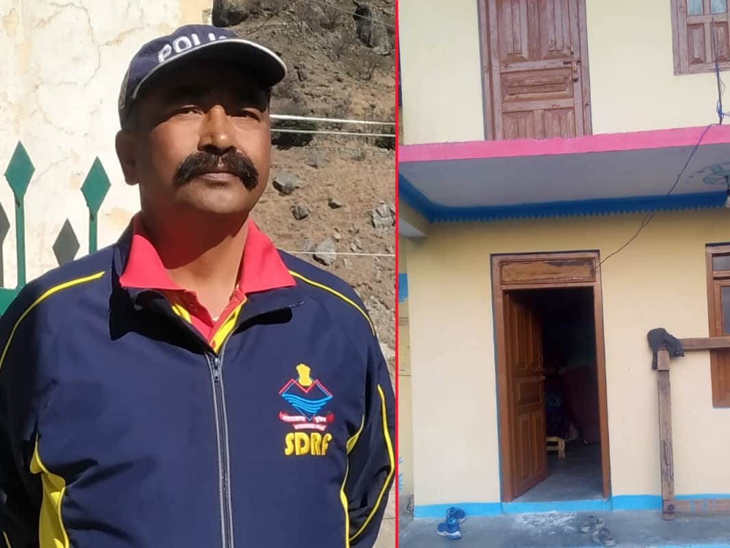 Uttarakhand Chamoli News : NDRF inspector home become shelter of disaster victim mother-daughter