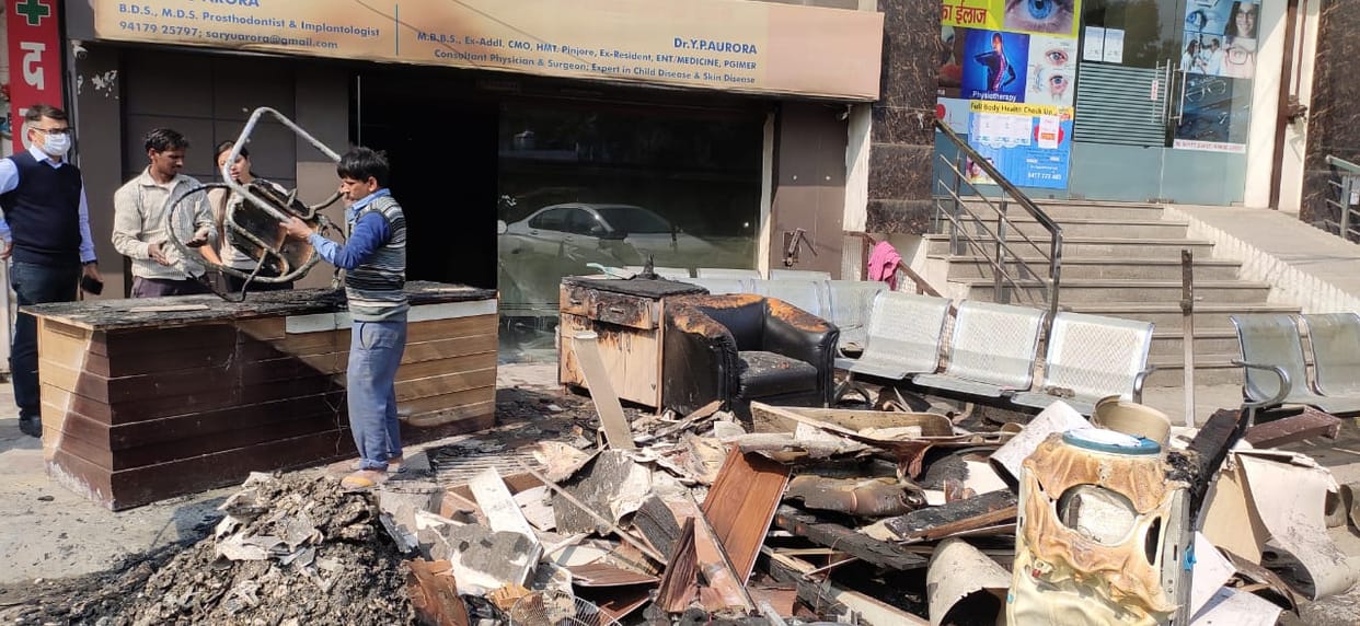 Fire in private hospital, loss of millions