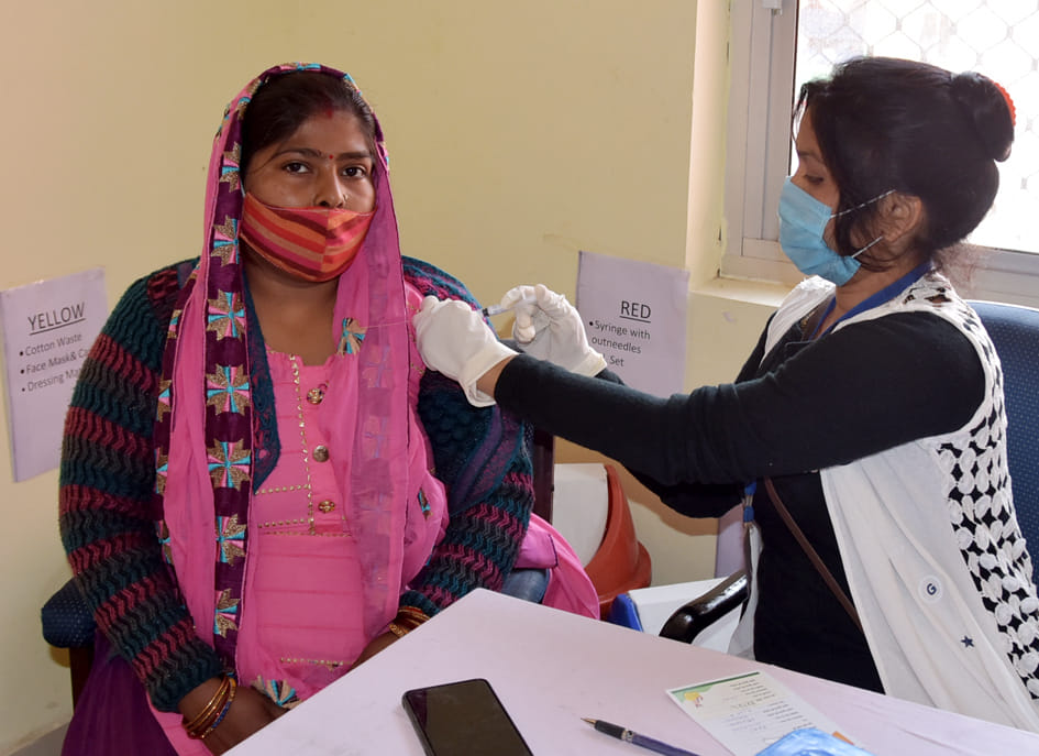 92.1 percent of health workers in the district got second vaccine