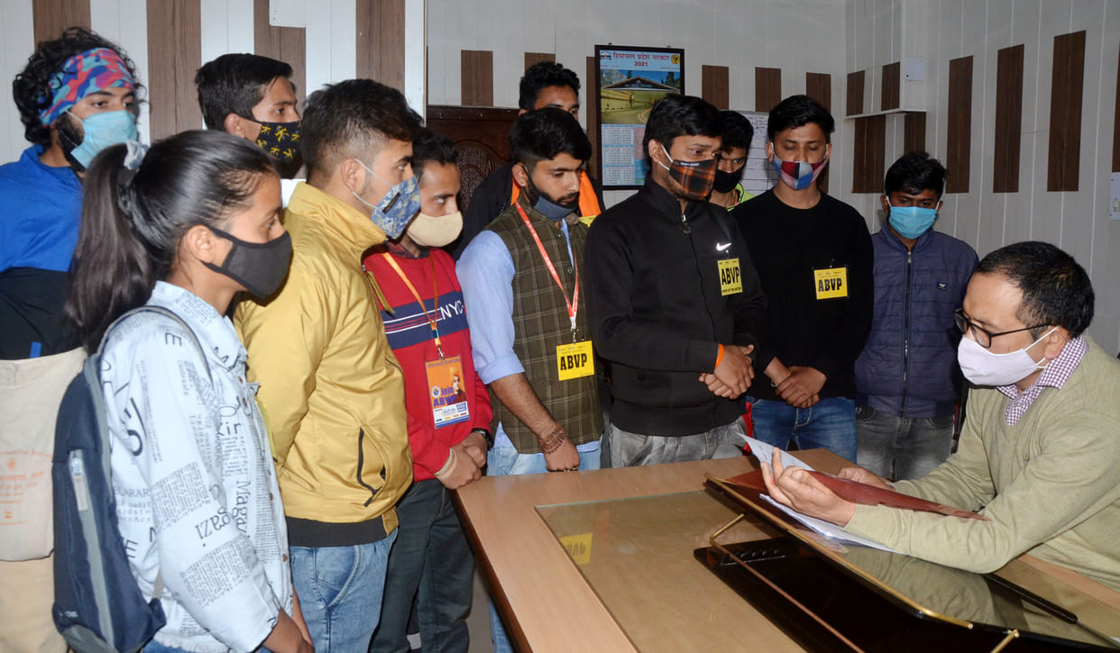 ABVP sent memorandum to Chief Minister