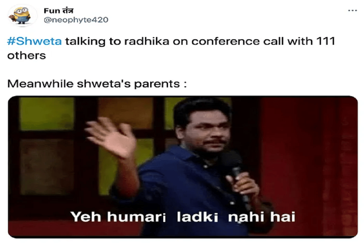 shweta forget to turn off mic during group call audio leaked