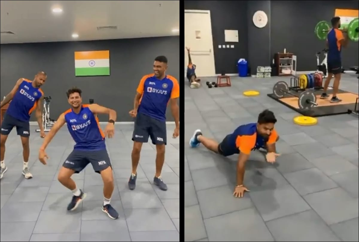 VIDEO Ravichandran Ashwin, Hardik Pandya, Kuldeep Yadav Dance and Rishabh Pant Does Spiderman Workout Ahead Of Pink ball test match