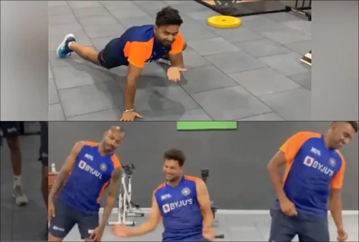 VIDEO Ravichandran Ashwin, Hardik Pandya, Kuldeep Yadav Dance and Rishabh Pant Does Spiderman Workout Ahead Of Pink ball test match