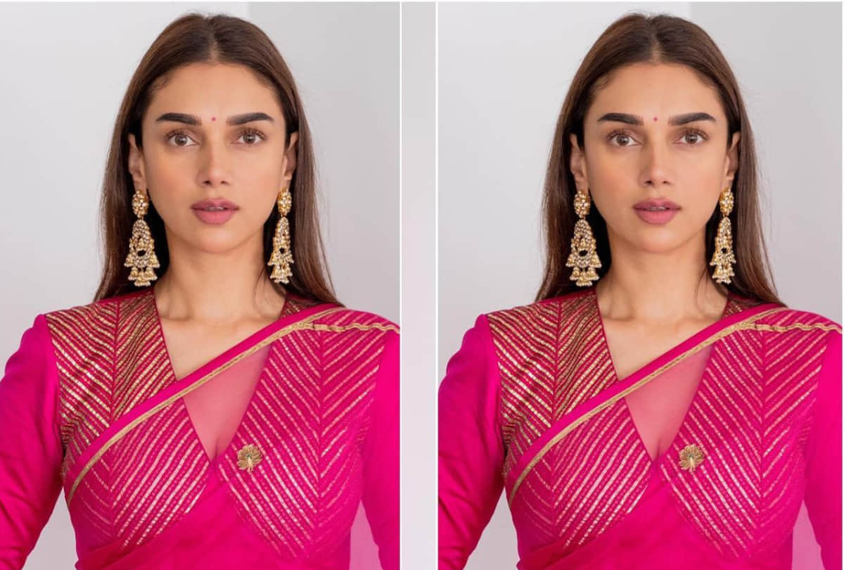 mira rajput in yellow chiffon saree and aditi rao hydari in dia mirza saree look