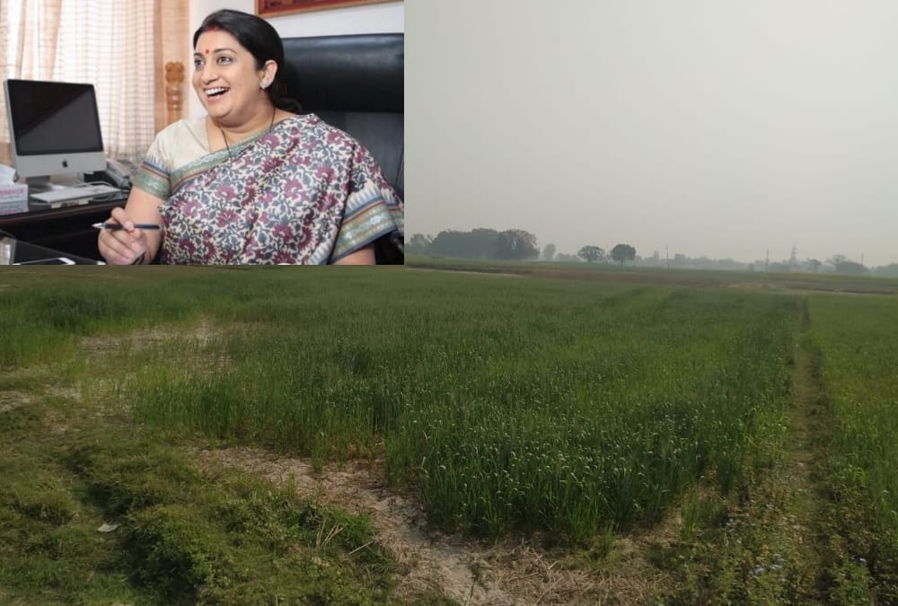 Cabinet minister Smriti Irani will be building her house in a village in Amethi.