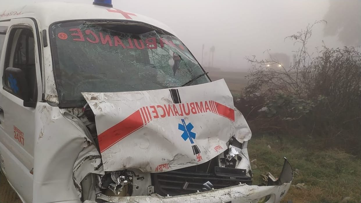 A soldier going on duty, died due to collision with an ambulance