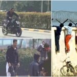 धनीपुर हवाई पट्टी जॉन ने चलाई बाइक