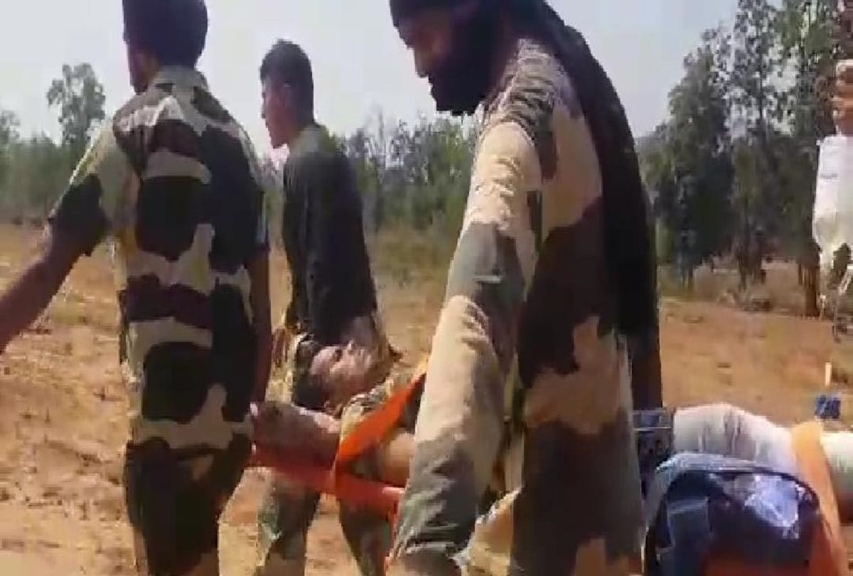 A BSF jawan injured critically in a landmine explosion during a search operation at Gugapadar  Malkangiri Odisha