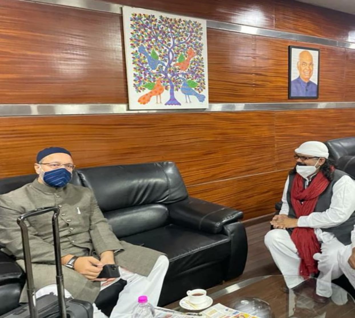 Asaduddin Owaisi left from Varanasi Airport to Hyderabad