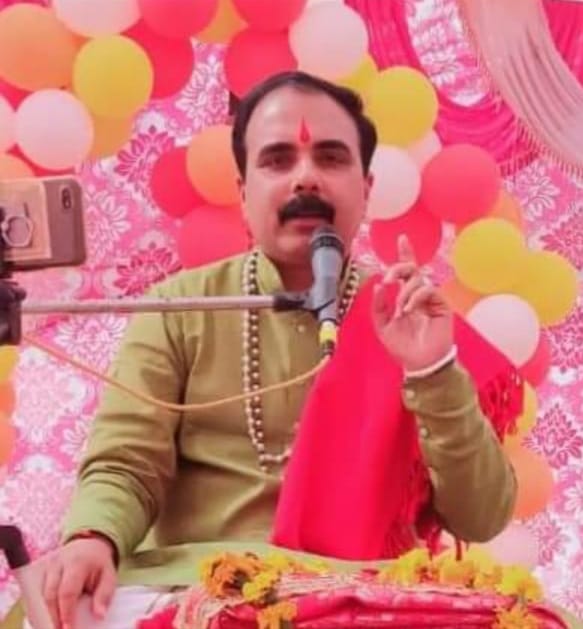 Welfare comes from hearing the Shrimad Bhagwat story: Atmanubhavi