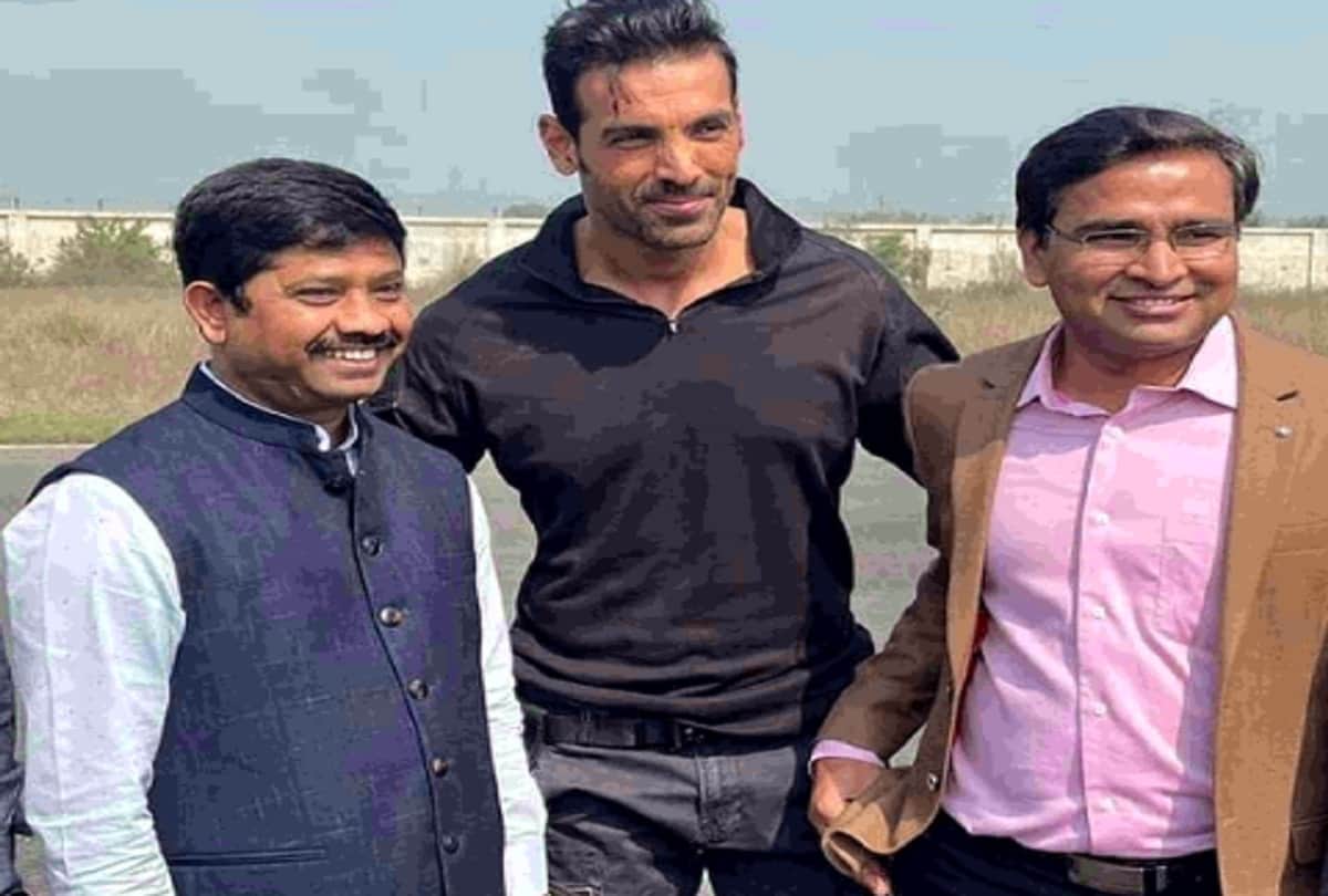 shooting of john abraham film attack on dhanipur airstrip in aligarh