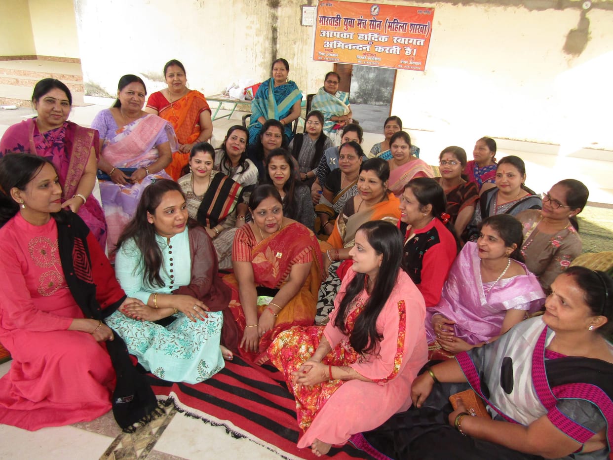 Nisha again gets the responsibility of president of Marwari Yuva Manch Sona Women's Branch