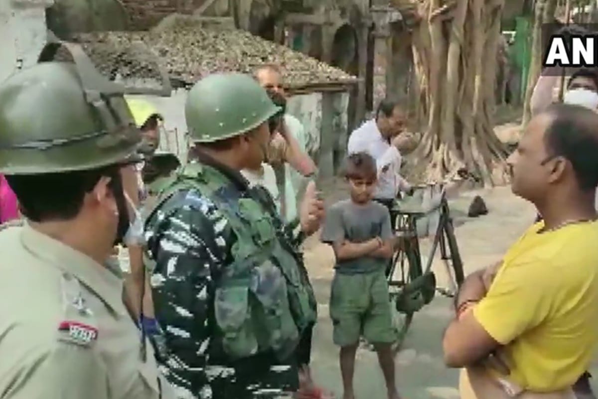 pratap banerjee writes to amit shah & election commission over attack on parivartan yatra central forces conduct route march