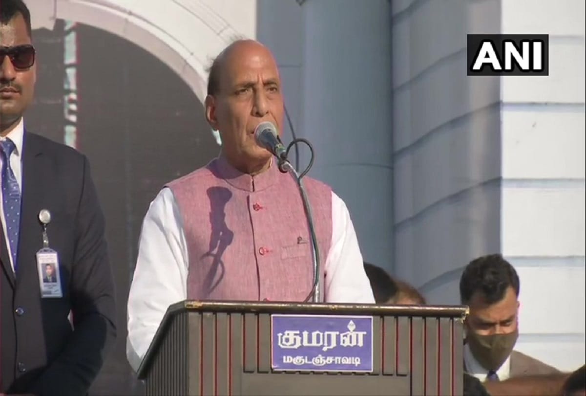Rajnath Singh said imports of many defense related weapons and goods will be banned from March