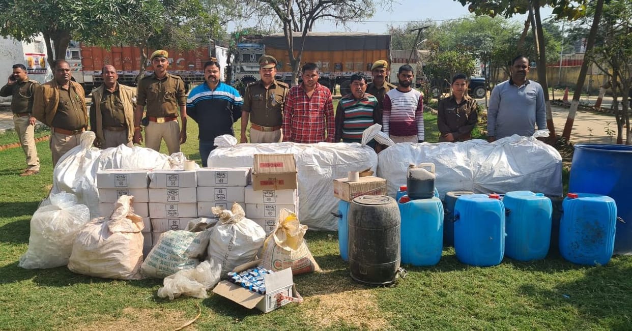 Adulterated liquor busted, three people arrested