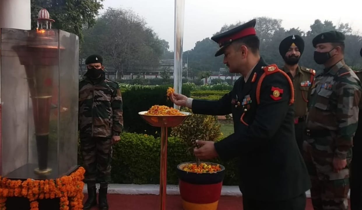 Departed after saluting Vijay Torch