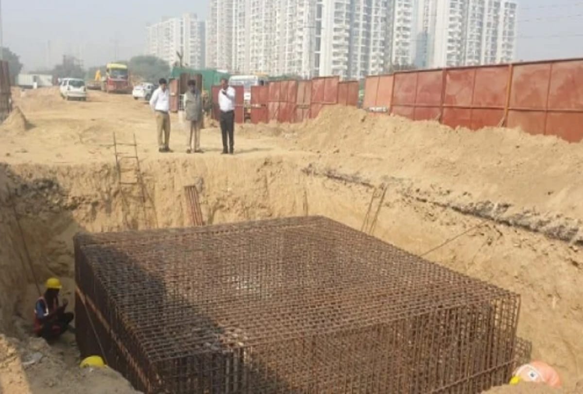 Preparation of route diversion on Parthla roundabout