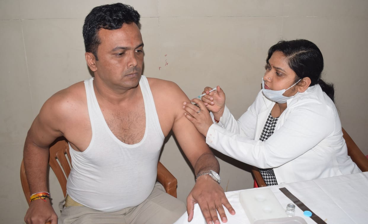 58 percent of frontline workers get corona vaccine