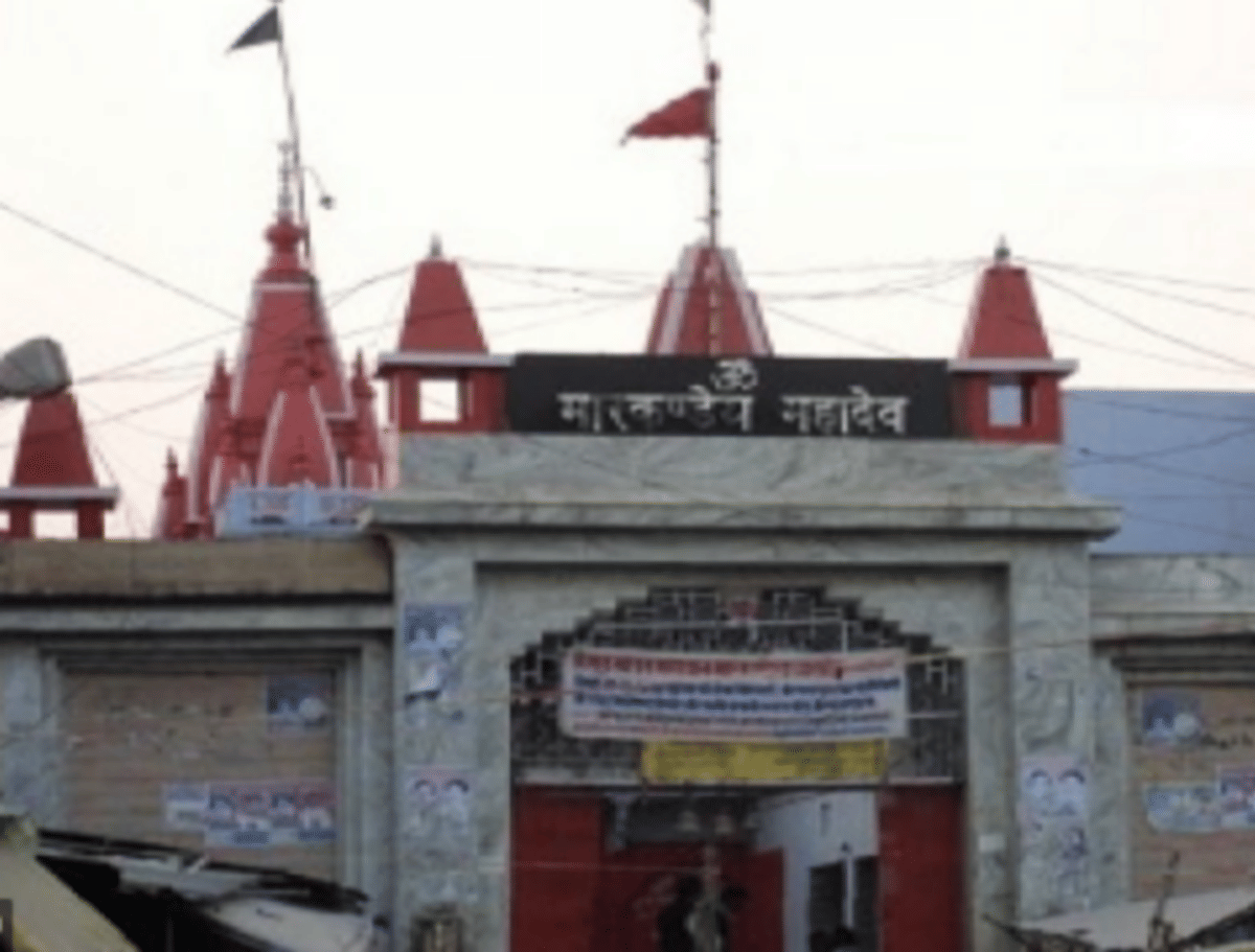 Markandeya Mahadev Temple Sangam Ghat construction work for beautification in varanasi