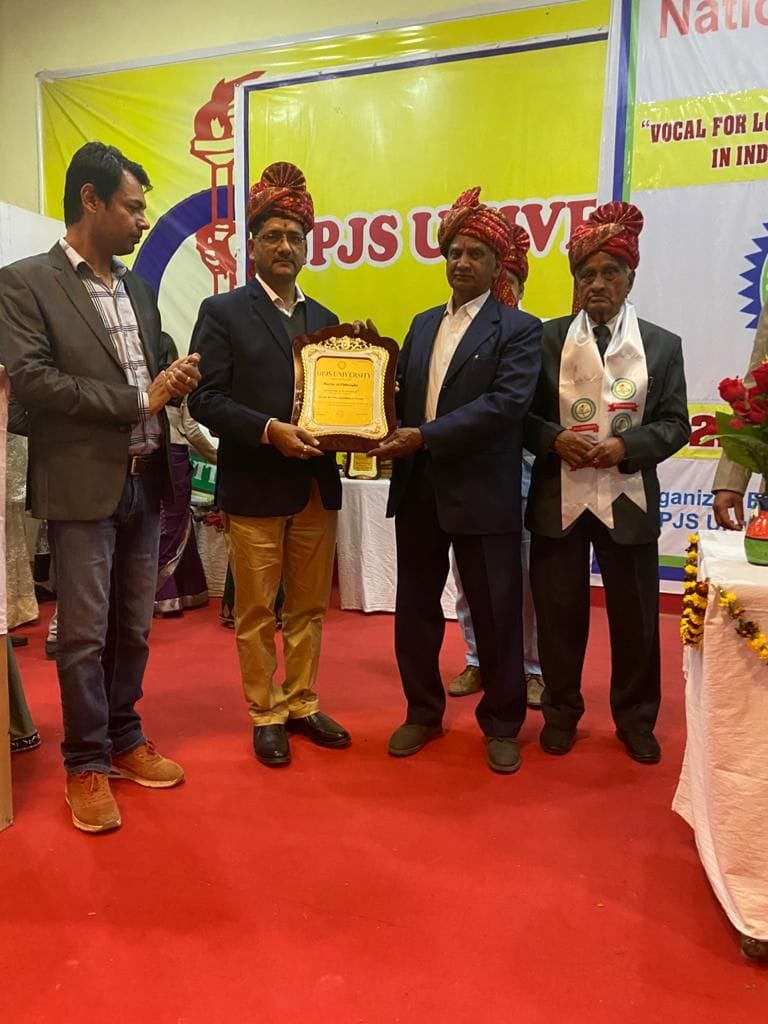 Awarded honorary title to CBSE Director Ranveer Singh
