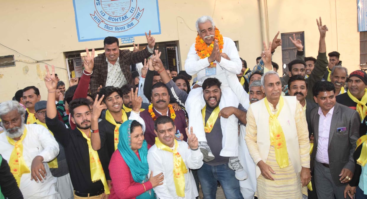 Dharm Singh Dahiya became the head of Saini educational institution for the second time